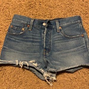 Levis 501 denim shorts
